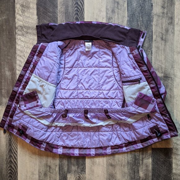 Patagonia Insulated Sidewall Jacket Plaid Ski Snowboard - Picture 3 of 9